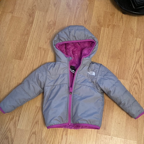 TheNorthFace Other - Preowned TheNorthFace Toddler girl reversible jacket 12-18 months Excellent